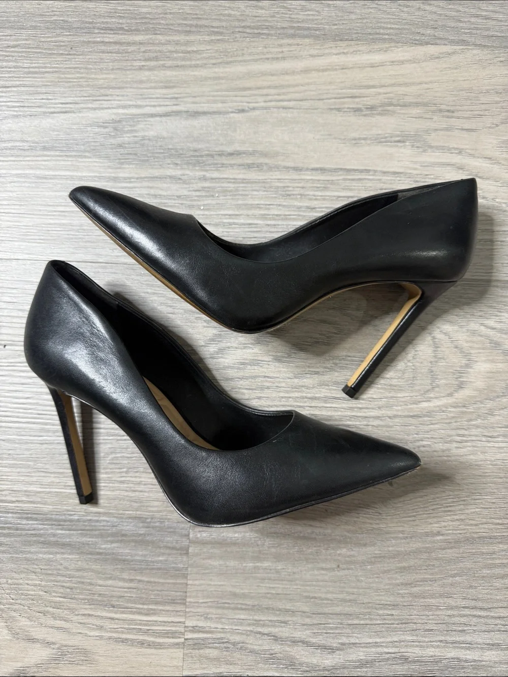 Aldo Black Pointed Toe High Heel Pumps